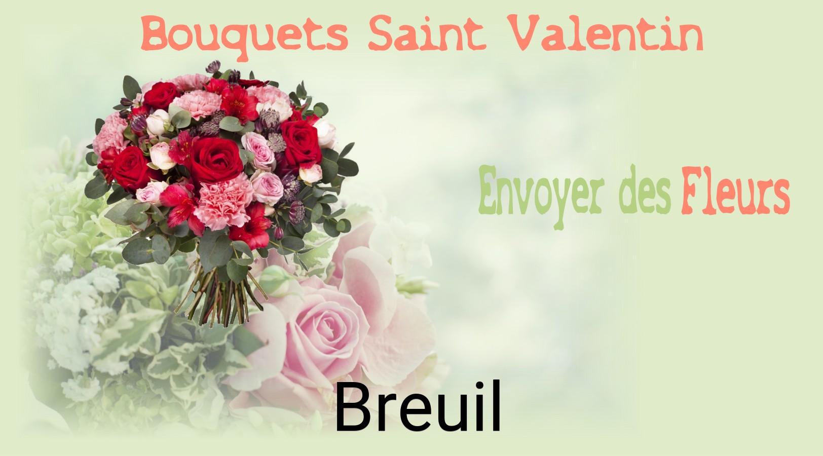 Roses de Saint-Valentin livrées à Breuil